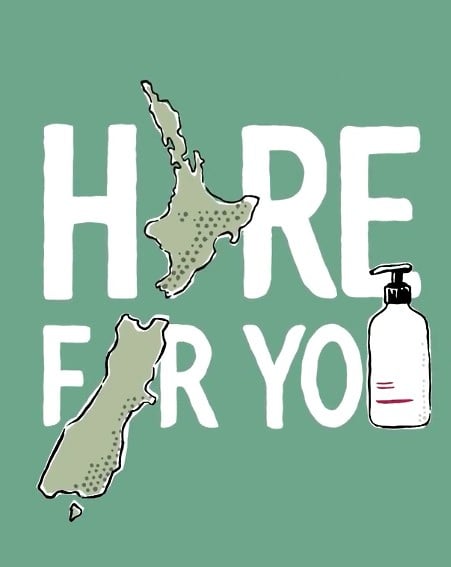 Ecostore Here For You - Cat Chapman Illustration