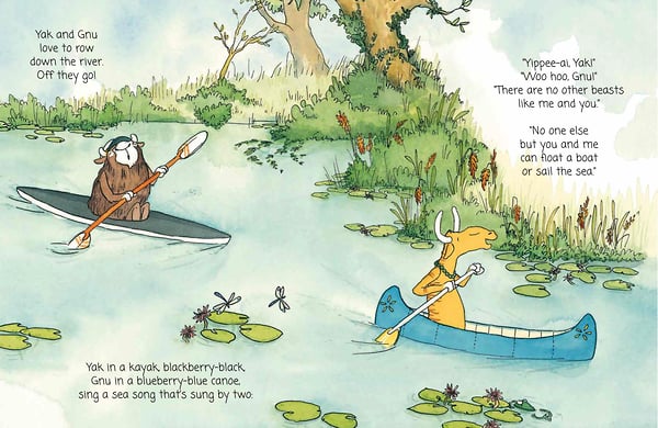 Yak and Gnu - Cat Chapman Illustration