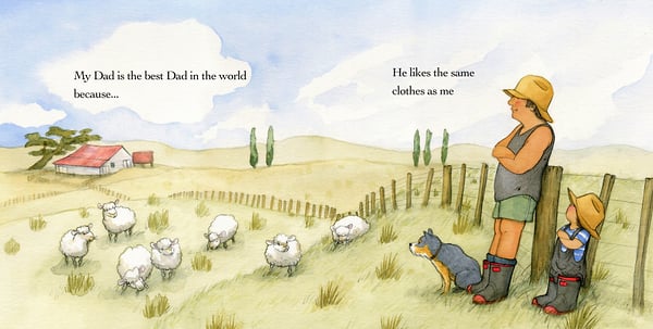 The Best Dad in the World - Cat Chapman Illustration