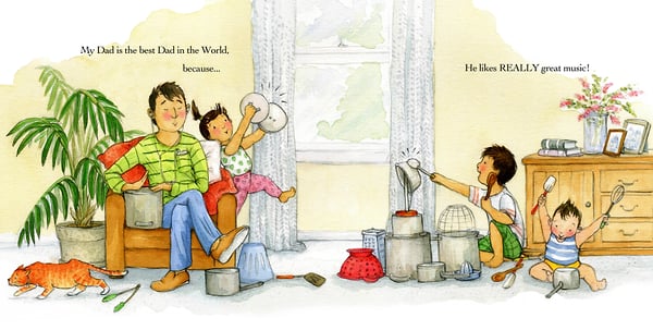 The Best Dad in the World - Cat Chapman Illustration