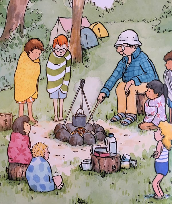 When We Go Camping - Cat Chapman Illustration