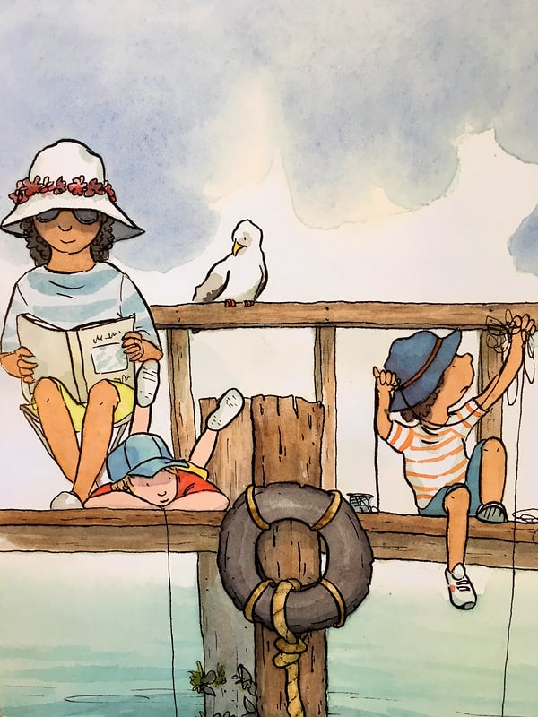 When We Go Camping - Cat Chapman Illustration