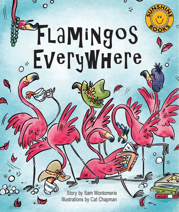 Flamingos Everywhere - Cat Chapman Illustration