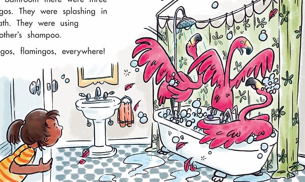 Flamingos Everywhere - Cat Chapman Illustration