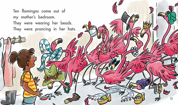 Flamingos Everywhere - Cat Chapman Illustration