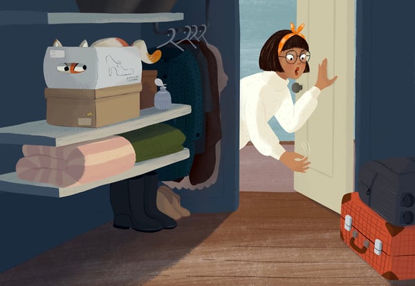 Looking for Cat - Cat Chapman Illustration