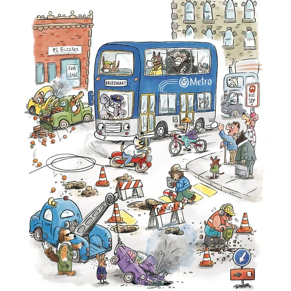 Metro Magazine - Cat Chapman Illustration