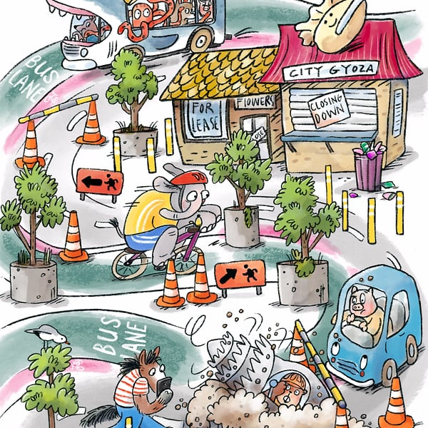 Metro Magazine - Cat Chapman Illustration