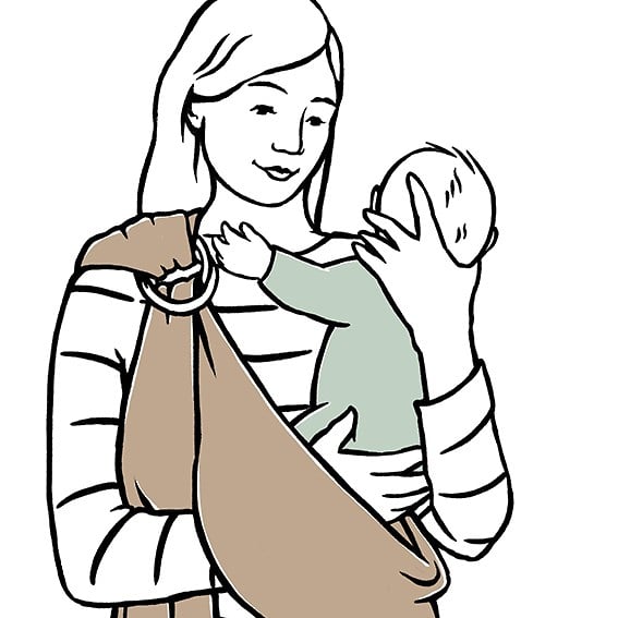 Nature Baby Sling Guide - Cat Chapman Illustration