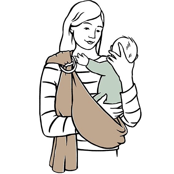 Nature Baby Sling Guide - Cat Chapman Illustration