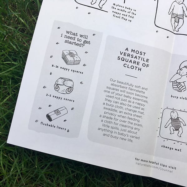 Nature Baby Cloth Guide - Cat Chapman Illustration