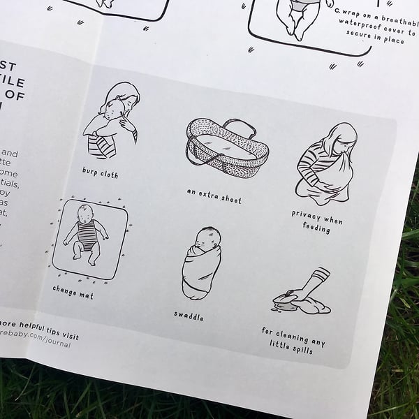 Nature Baby Cloth Guide - Cat Chapman Illustration