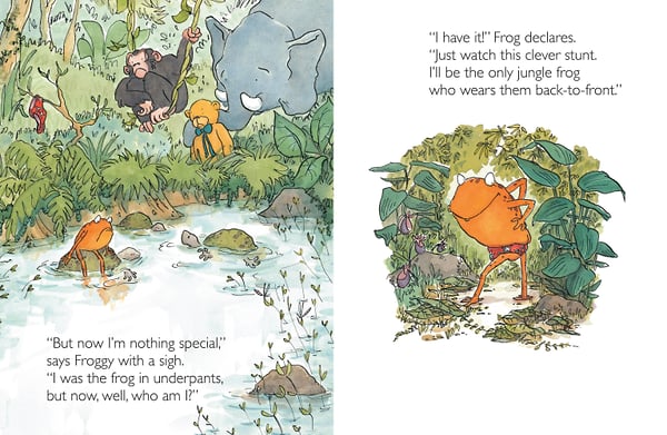 The Frog Who Lost His Underpants - Cat Chapman Illustration